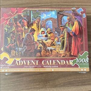 Advent Calendar Nativity Scene Jigsaw Puzzle - 1008 Pieces